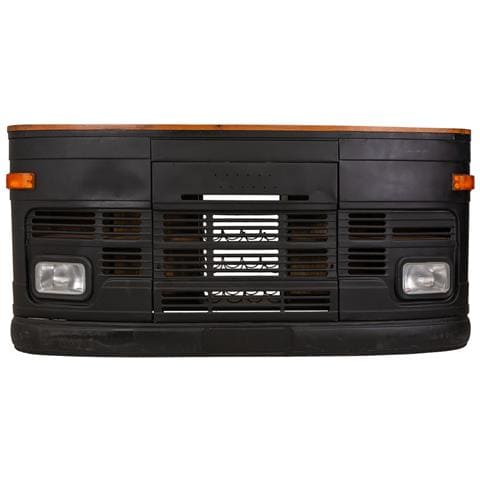 Barra Per Camion In Legno E Metallo Nero 240x40x100h - Foto 2