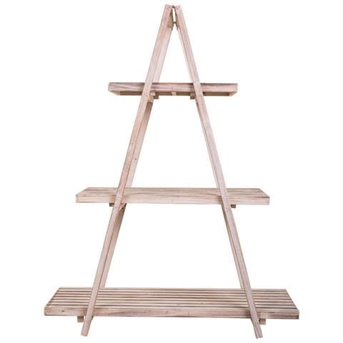 Scaffale Espositiva In Legno Bianco 98x38x127h - Foto 2