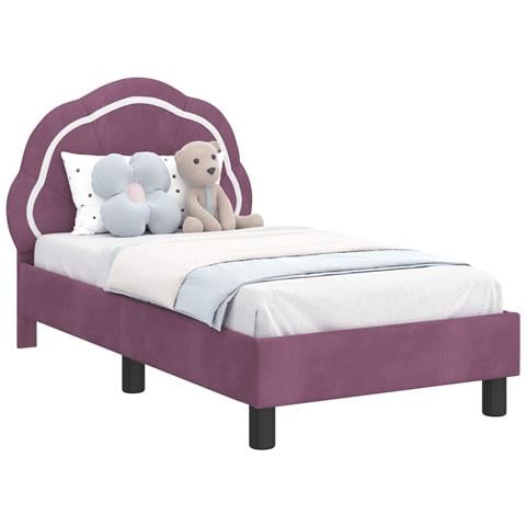 Struttura letto per bambini con testata Viola 70 x 140 cm - Foto 1