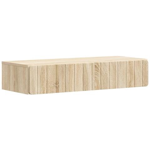 Tavolino da Parete Laterale Rovere Sonoma 87,5 x 34,5 x 17 cm - Foto 1