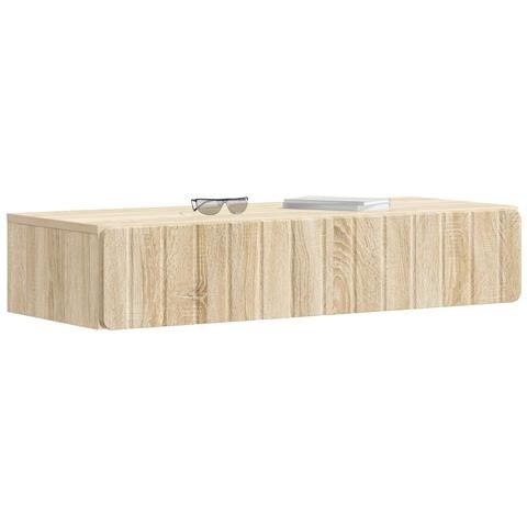 Tavolino da Parete Laterale Rovere Sonoma 87,5 x 34,5 x 17 cm - Foto 2
