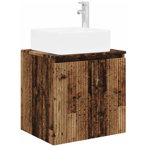 Mobile Lavabo da Parete Legno antico 49,5 x 41 x 63 cm - Foto 1