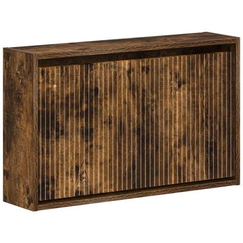Mobiletto per Scarpe da Muro ARNHEM 71 x 17 x 43 cm Rovere Fumo - Foto 1