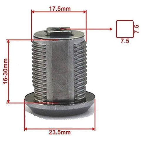 Cam Lock Chiave Di Blocco Dei Armadio Serrature Per Mailbox Cassetto Della Cucina Armadio 16 Millimetri 20 Millimetri 25 Millimetri 30mm Con 2 Chiavi - Foto 2