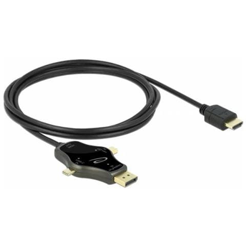 7,60cm (3"") 1 Monitorkabel Mit Usb-c / Displayport / Mini Displayport Eingang Auf Hdmi Ausgang Mit 4k 60 Hz (85974) - Foto 1