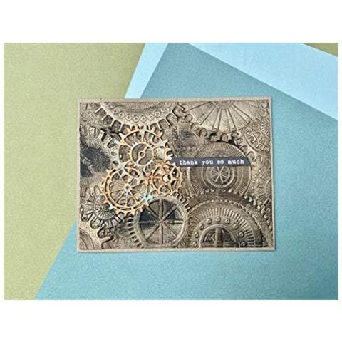 3-d Goffratura Folder 662.715 Meccanica Di Tim Holtz Un Formato - Foto 4