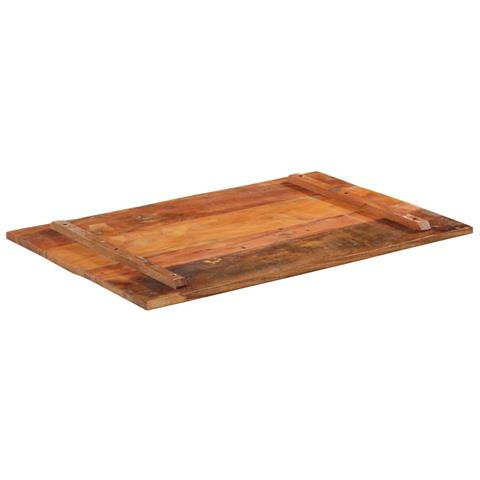 Piano Tavolo Rettangolare 60x90 Cm 15-16 Mm Legno Di Recupero - Foto 10