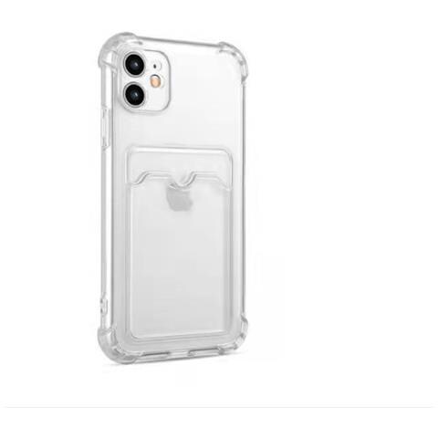 Cover Iphone 11 Con Porta Carte Tpu Trasparente - Foto 1