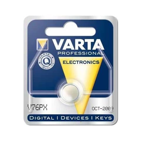 Primary Silver Button V 76 PX, Nickel-Oxyhydroxide (NiOx) , 1,55V, 145 mAh, 1,16 cm, 1,16 cm, 2,4 mm (0.0945")  - Foto 2