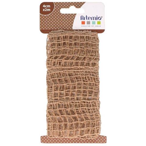 Nastro Di Iuta - Reticolo - 2 M X 4 Cm - Foto 1