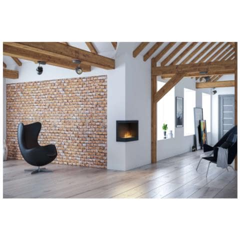 Corn 600 - Biocamino Angolare, Camino A Bioetanolo Da Incasso. Apertura Sinistra - Senza Vetro - Foto 2