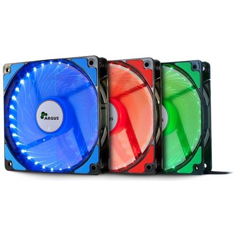 L-12025 Case per computer Ventilatore 12 cm Nero, Verde - Foto 2
