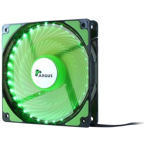 L-12025 Case per computer Ventilatore 12 cm Nero, Verde - Foto 1