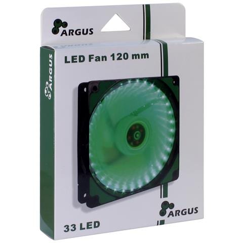 L-12025 Case per computer Ventilatore 12 cm Nero, Verde - Foto 6