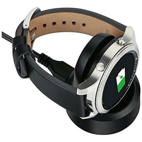 Basetta Caricabatterie Originale Usb Per Samsung Gear S3 R770 - R760 R765 Black - Foto 2