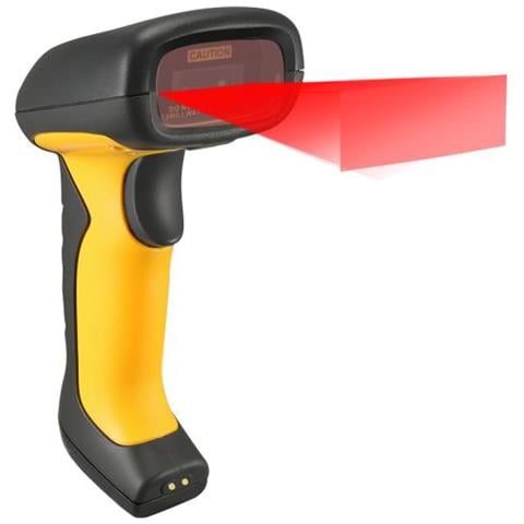 Nuscan 5200tr Lettore Di Codici A Barre Portatile 1d / 2d Cmos Nero, Giallo - Foto 2