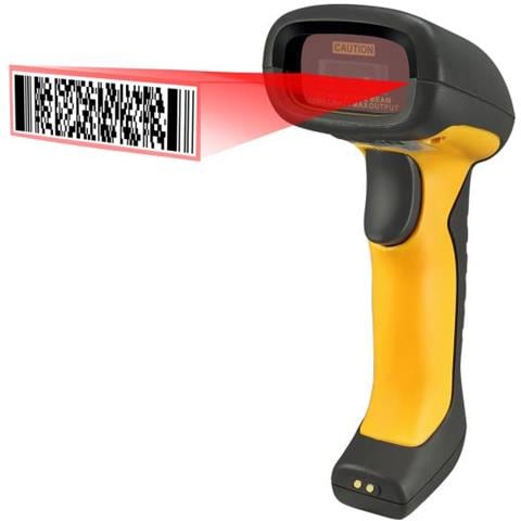 Nuscan 5200tr Lettore Di Codici A Barre Portatile 1d / 2d Cmos Nero, Giallo - Foto 3