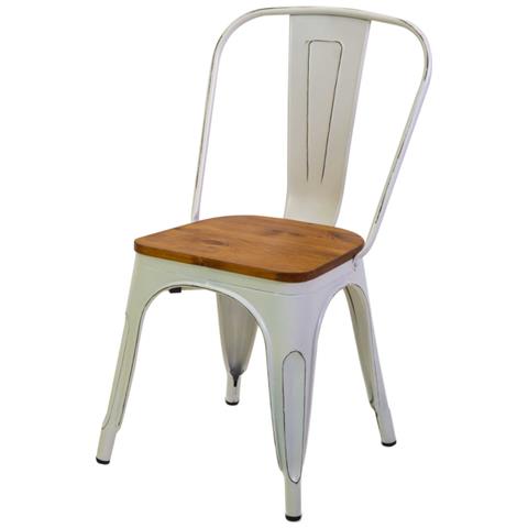 Vacchetti Sedia Impilabile 28034000BI: Plastica Resistente, Colore Bianco, Dimensioni 52x46h87 Cm, Perfetta Per Esterni E Interni - 5