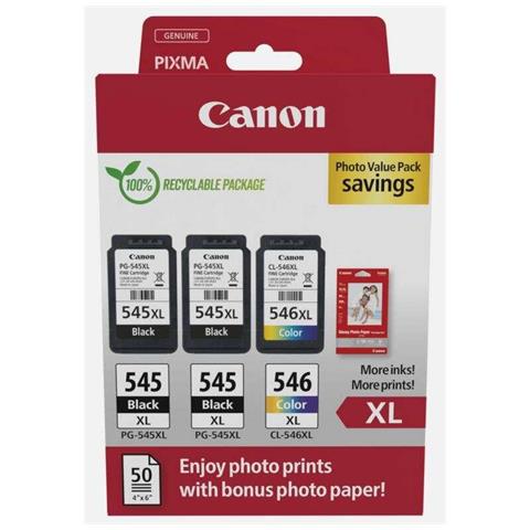 8286b015 Cartuccia D'inchiostro 3 Pz Originale Resa Elevata (xl) Nero, Ciano, Magenta, Giallo - Foto 2