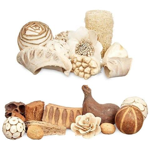 Potpourri Decorativo Bianco Marrone 16 X 21 X 7 Cm (12 Unità) - Foto 3