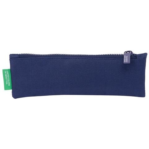 Astuccio Scuola Benetton Varsity Grigio Blu Marino 20 X 6 X 1 Cm - Foto 2