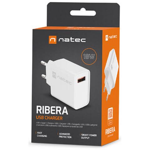 Caricabatterie Da Parete Nuc-2057 Ribera Bianco 18 W - Foto 1