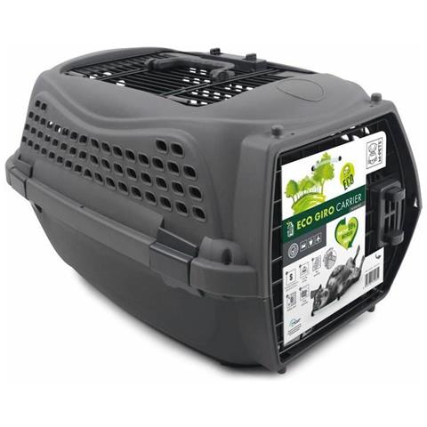 Trasportino Eco Giro S Gatto Grigio Scuro Plastica - Foto 4