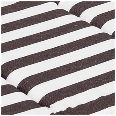 Cuscino Per Lettino Da Giardino, Facile Da Montare, Fodera Per Cuscino Per Lettino Da Giardino, Cuscino Per Sedia A Sdraio - Lunghezza 185 Cm, Larghezza 65 Cm - Marrone Con Strisce - Foto 2