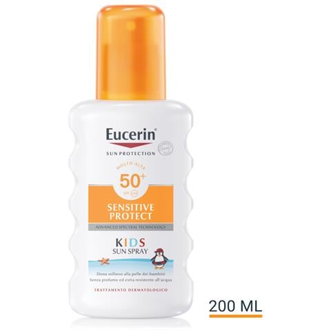 Sun Protection Sensitive Protect Kids Spray Corpo Solare Resistente All'acqua E Senza Profumo Spf50+ 200ml - Foto 1