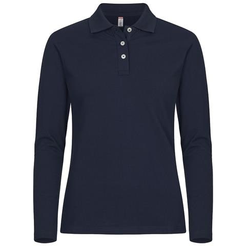 Stretch Premium Polo L /s Women Blu Scuro Xl - Foto 1