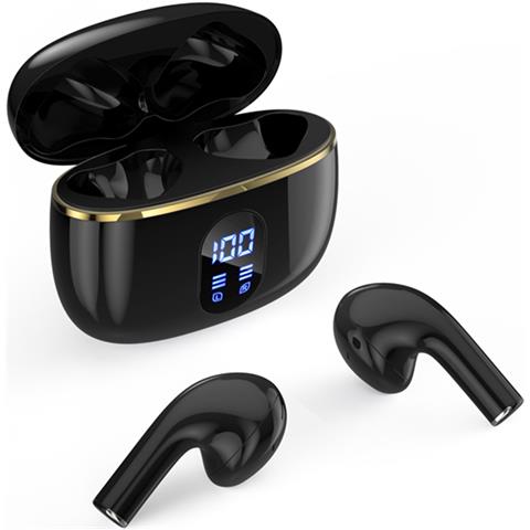 Auricolari Tws Bluetooth 5.3 Compatibili Con Siri Modello Dallas, Nero - Foto 2