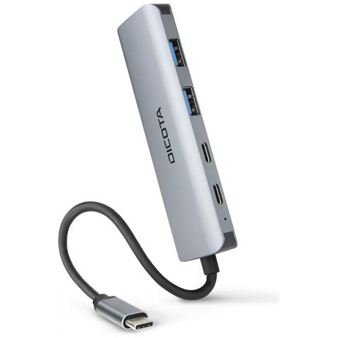 D32061 hub di interfaccia USB tipo-C 10000 Mbit /s Argento - Foto 2