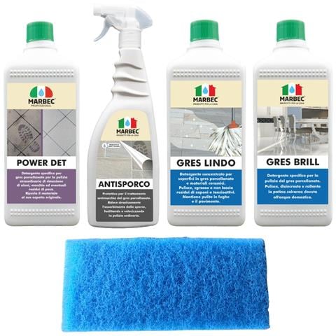 Kit Di Prodotti Per La Pulizia Dei Pavimenti In Gres Porcellanato   Kit Gres Piccolo - Foto 1