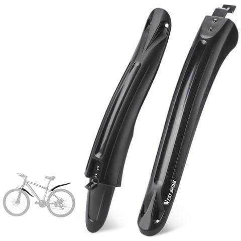 Parafango Per Bicicletta In Pp Nero Elegante Per Mountain Bike - Foto 1