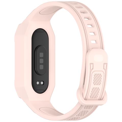 Cinturino Universale In Silicone Per Xiaomi Mi Band 9, 8, 7, 6, 5 Pink - Foto 2