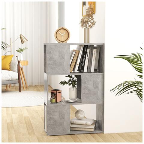 Lusso Casadino -  Libreria/divisorio Grigio Cemento 60x24x94 Cm In Truciolato - Foto 8