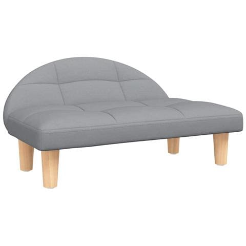 Lettino per Cani Grigio Chiaro 70x52x30 cm in Tessuto - Foto 1