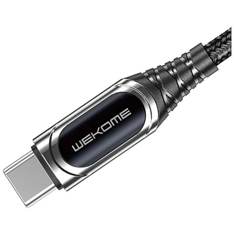 Cavo Usb-c A Lightning Pd 20w 1m Sakin Schermo Digitale E Ricarica Rapida, Nero / Argento - Foto 4