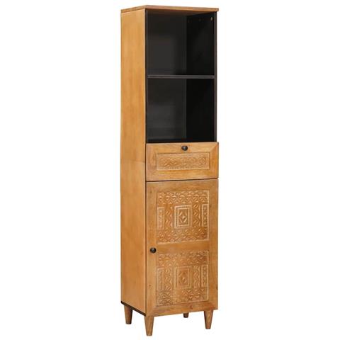 Mobile da Bagno con cassetto Marrone chiaro 38 x 33.5 x 160 cm - Foto 1