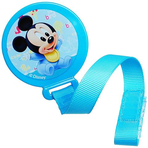 Portaciuccio Con Clip Di Sicurezza E Nastro Pratico Per Neonati, Blu - Foto 1