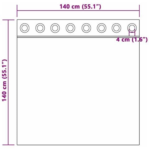 Tende con tende 2 pcs Sabbia Poliestere - Foto 8