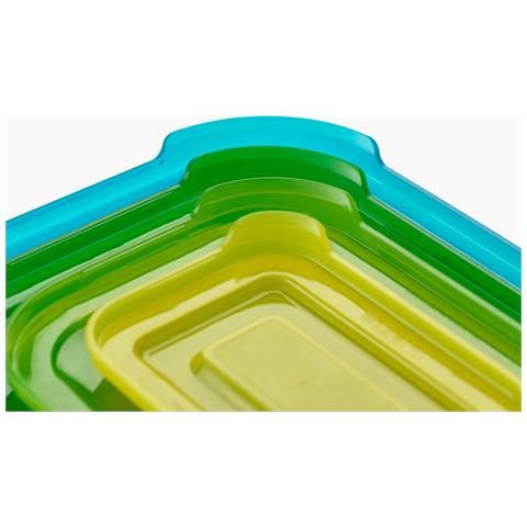 Joseph Joseph Nest™, Set Di 4 Contenitori In Vetro Impilabili Con Coperchi Ermetici, Capacità Da 230 Ml A 1,85 L, Adatti Al Microonde E Alla Lavastoviglie. - Foto 5