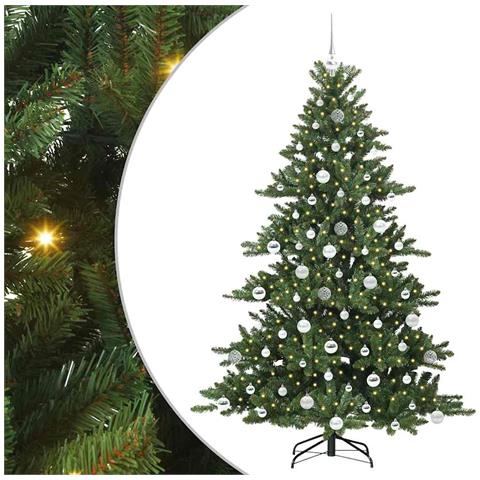 Albero di Natale Artificiale con Rami Pieghevoli Verde 180 cm - Foto 1