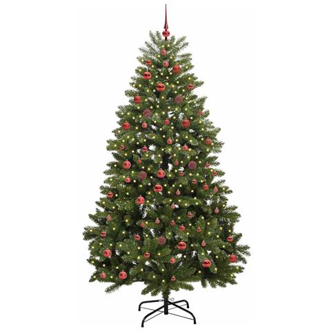 Albero di Natale artificiale Verde 210 cm PVC e Metallo - Foto 2