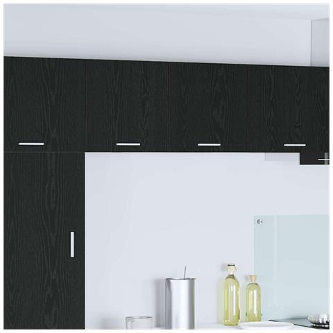 Armadio pensile Riga Rovere Nero e Bianco 40 x 31 x 40 cm - Foto 2