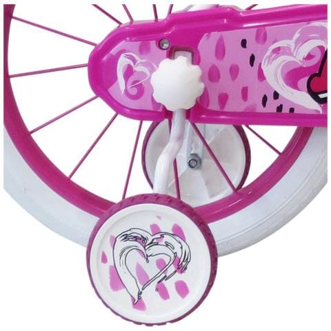 Sch Heart 16'' - Bicicletta Per Bambine (5-7 Anni), Ruote 16'', Telaio Acciaio, Con Accessori - Colore Bianco - Foto 2