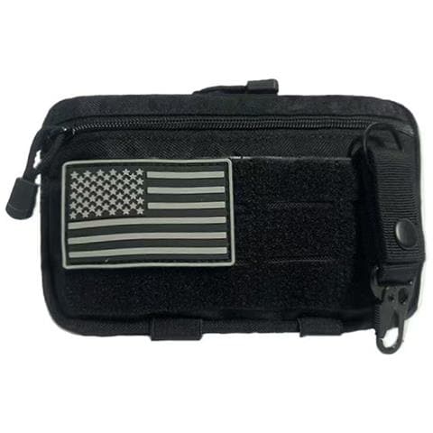 Borsa Tattica Multifunzionale Da Esterno - Custodia Compatta In Nylon Resistente All'acqua Per Compatibile Con Iphone, Compatibile Con Samsung Black - Foto 1