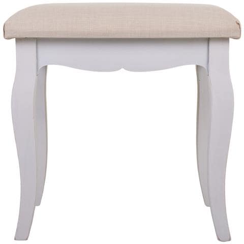 Panchina In Legno Bianco 42x31,5x41,5 - Foto 2