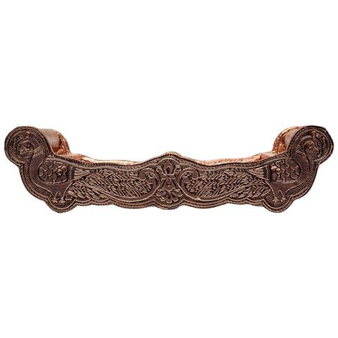 Vassoio In Metallo Goffrato Color Rame 25x13x6h - Foto 2