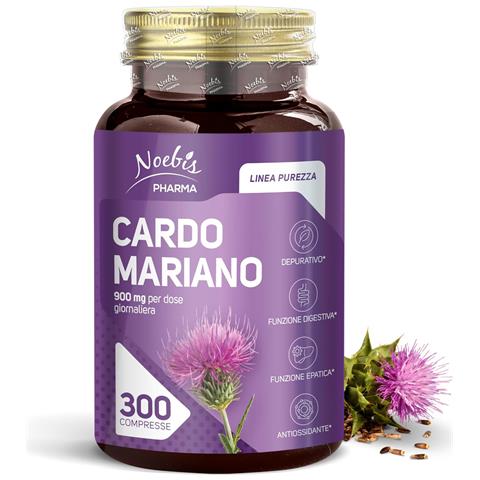 Cardo Mariano 300 Compresse - Estratto Secco Titolato al 2% in Silimarina (confezione tripla) - Foto 1